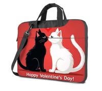CBRT Computer Backpack For Men Two Cats Kissing With A Heart Above Them Laptop Bag 17 Inch Laptop Backpack Laptop Travel Backpack(29x38cm)