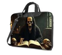 CBRT Computer Cases For Laptops A Skeletal Figure Reads An Ancient Book By Candlelight Laptop Bag Laptop Bag Travel Laptop Backpack(29x38cm)