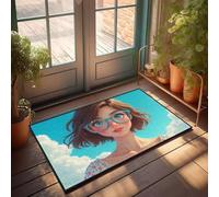 CBRT Door Mats Funny Floral Pattern On Sleeve Doormat Fall Outdoor Doormat Mat For Shoes By Door(40X60CM)