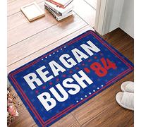CBRT Front Door Inside Mat Reagan Bush 84 Campaign Mat Funny Sogns Outdoor Rug Waterproof(40X60CM)