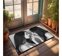 CBRT Funny Bathroom Mat Two Women Whispering Secrets To Each Other Doormat Small Welcome Mat Outdoor Doormats(65X90CM)