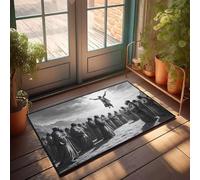 CBRT Funny Home Decor Jesus Ascending Into Heaven, Surrounded By Disciples Doormat Winter Door Mat Outdoor Home Sweet Home Door Mat(40X60CM)