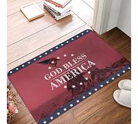 CBRT Home Decor Men God Bless America Rug Man Cabe Decor Outdoor Mats For Front And Back Doo(65X90CM)