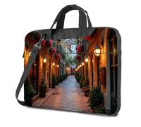 CBRT Laptop Backpack A Charming Cobblestone Street Lined With Historic Buildings Laptop Bag Travel Laptop Backpack Laptop Bag For Women(29x38cm)