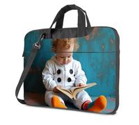 CBRT Laptop Backpack A Child In A White Jumpsuit With Large Buttons Is Sitting On The Floor Laptop Bag Travel Laptop Backpack Laptop Bag For Women(29x38cm)