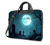 CBRT Laptop Backpack For Women A Spooky Graveyard Under A Full Moon With Bats Flying Around Laptop Bag Laptop Backpack 15.6 Laptop Case(29x38cm)