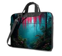 CBRT Laptop Backpack For Women Mystical Forest With Vibrant Red Vines Laptop Bag Laptop Backpack 15.6 Laptop Case(29x38cm)