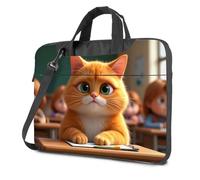 CBRT Laptop Backpack Women A Cat Sitting At A Desk In A Classroom Laptop Bag 16 Inch Laptop Case Laptop Backpack For Women(29x40cm)