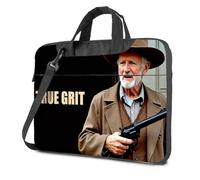 CBRT Laptop Backpack Women A Man In A Hat Holding A Gun With True Grit Written On It Laptop Bag 15.6 Laptop Case Computer Backpack For Men(29x40cm)
