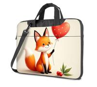 CBRT Laptop Backpack Women Cute Fox Holding A Heart-Shaped Balloon Laptop Bag 15.6 Laptop Case Computer Backpack For Men(29x40cm)