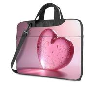 CBRT Laptop Bags A Pink Heart-Shaped Object With Water Droplets On It Laptop Bag 16 Inch Laptop Case Laptop Backpack(26x36cm)