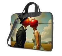 CBRT Laptop Case Two Apples Kissing With A Heart Above Them Laptop Bag Travel Laptop Backpack Computer Backpack For Men(29x40cm)