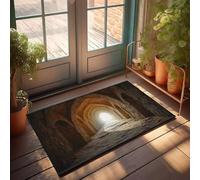 CBRT Large Outdoor Door Mat A Long, Dark Tunnel With Light At The End Doormat Anti Slip Mat Classroom Welcome Mat(40X60CM)