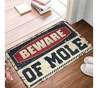 CBRT Man Cave Decor And Accessories Beware Of Mole Rug Small Door Mat Large Door Mat Indoor Entrance(40X60CM)