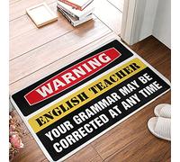 CBRT Stuff For Your Room Warning English Grammar Teacher Rug Fall Door Decor Man Cabe Decor(65X90CM)