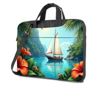 CBRT Travel Laptop Backpack Sailboat On Tranquil Tropical Lagoon Laptop Bag Laptop Backpack Laptop Backpack For Men(26x36cm)