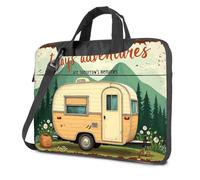 CBRT Travel Laptop Backpack Today'S Adventures Shape Tomorrow'S Memories Laptop Bag Black Bag Laptop Carrying Case(26x36cm)