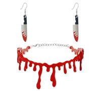 CBRVTY Halloween Earrings Necklace Set for Women and Children - Jewellery and Gifts for Girls and Women