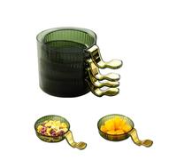 CBS BSH Small Dipping Bowls - Reusable Mini Sauce Dishes for Snacks, Jam, Creams (Green)