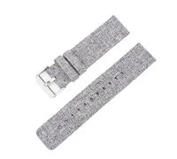 CBTGKLN Quick Release Nylon Strap 12mm 14mm 16mm 18mm 20mm 22mm Canvas Strap Unisex Strap for Traditional or Smartwatch Watch Replacement Watch Band(Gray,22mm)