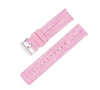 CBTGKLN Quick Release Nylon Strap 12mm 14mm 16mm 18mm 20mm 22mm Canvas Strap Unisex Strap for Traditional or Smartwatch Watch Replacement Watch Band(Pink,12mm)