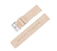 CBTGKLN Quick Release Nylon Strap 12mm 14mm 16mm 18mm 20mm 22mm Canvas Strap Unisex Strap for Traditional or Smartwatch Watch Replacement Watch Band(Beige,18mm)