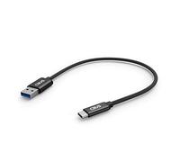 CBUS 25cm Heavy-Duty Braided USB C Charger Cable Compatible with iPhone 15/Pro/Max/Plus, iPad Pro, iPad Air (2022/2021/2020), Samsung Galaxy Tab S8/S8+/S7 FE/S7/S7+/S6 Lite, Steam Deck (Black)