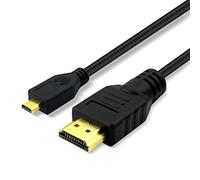 CBUS 5ft HDMI to Micro HDMI Cable for GoPro Hero, Canon EOS M50 M5 M6 M100, Panasonic LUMIX ZS200 G85 GX850 FZ80 ZS70 LX10 GX85 FZ300 G7 GX8 GX9 ZS100, Sony a6400 a6300 RX0 a9, a7 III, a7R III, a7S II