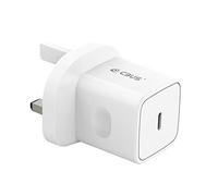 CBUS USB C Plug, 20W Fast Mains Charger Plug UK Compatible with iPhone 16/15/14/13/Pro/Max/Plus, iPad Pro/Air, Samsung S25/S24/S23/S22/S21 Ultra, Motorola, Google Pixel, USB Type C (White)
