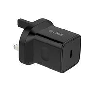 CBUS USB C Plug, 20W Fast Mains Charger Plug UK Compatible with iPhone 16/15/14/13/Pro/Max/Plus, iPad Pro/Air, Samsung S25/S24/S23/S22/S21 Ultra, Motorola, Google Pixel, USB Type C (Black)