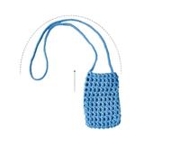 CBUWGF 1Pc Hollow Knitting Multi-purpose Phone Bag Small Item Sundries Lightweight Braided Shoulder Handbag Crossbody Storage Bag