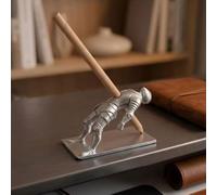 CBUWGF Medieval Undead Knight Pen Holder Warrior Pencil Organizer Rack Base Resin Figure Stationery Stand Desk Office Decoration