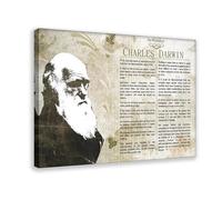 CBVHOAW Charles Darwin Greatest Quotes Canvas Poster Bedroom Decor Landscape Decor Gift 24x36inch(60x90cm)
