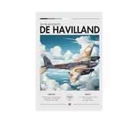 CBVHOAW De Havilland DH.98 Mosquito Canvas Poster Bedroom Decor Landscape Decor Gift 08x12inch(20x30cm)