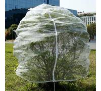 CBWERBB 10 x 10 Ft Large Fruit Tree Netting Bags Garden Bug Netting Plant Cover with Zipper and Drawstring Sturdy Blueberry Bush Bird Net for Protecting Garden Trees Plants Vegetables Flowers