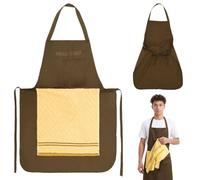 CBWERBB Chef's Prank Apron,Hilarious Creative Funny Aprons with Hidden Surprise for Men Adult,Novelty Kitchen Apron with Built in Towel for Cooking and BBQ Creative Gag Present