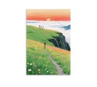 CBWVUWHJW Alpine Meadow Scenic Dawn Bloom Fashionable Wall Decor - Hanging Art Poster And Mural08x12inch(20x30cm)