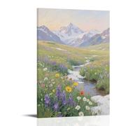 CBWVUWHJW Alpine Meadow Scenic Dawn Bloom Fashionable Wall Decor - Hanging Art Poster And Mural24x36inch(60x90cm)