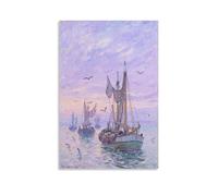 CBWVUWHJW Bay Shore Scenic Summer Sail Fashionable Wall Decor - Hanging Art Poster And Mural08x12inch(20x30cm)