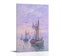 CBWVUWHJW Bay Shore Scenic Summer Sail Fashionable Wall Decor - Hanging Art Poster And Mural08x12inch(20x30cm)