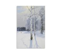 CBWVUWHJW Birch Forest Scenic Winter White Fashionable Wall Decor - Hanging Art Poster And Mural08x12inch(20x30cm)