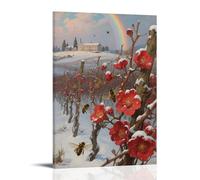CBWVUWHJW Blooming Vineyard Scenic Winter View Fashionable Wall Decor - Hanging Art Poster And Mural16x24inch(40x60cm)