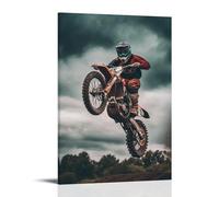 CBWVUWHJW Classic Motocross Jump- Defying Gravity in An Era of Speed, Pushing Limits on Every Dirt Track Fashionable Wall Decor - Hanging Art Poster And Mural20x30inch(50x75cm)