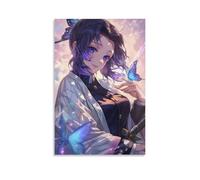 CBWVUWHJW Demon Slayer Shinobu's Butterfly - Kissed Serenity Fashionable Wall Decor - Hanging Art Poster And Mural20x30inch(50x75cm)