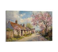 CBWVUWHJW Landscape - Spring Blossoms in A Quiet English Village Fashionable Wall Decor - Hanging Art Poster And Mural08x12inch(20x30cm)