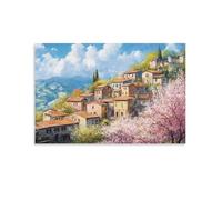 CBWVUWHJW Landscape - Spring Blossoms in An Italian Village Fashionable Wall Decor - Hanging Art Poster And Mural20x30inch(50x75cm)
