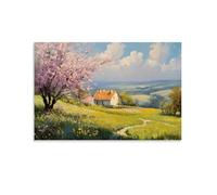 CBWVUWHJW Landscape - Spring Blossoms in The French Countryside Fashionable Wall Decor - Hanging Art Poster And Mural24x36inch(60x90cm)