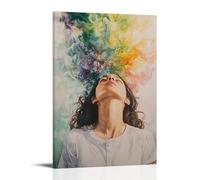 CBWVUWHJW Let Watercolor Heal You Fashionable Wall Decor - Hanging Art Poster And Mural08x12inch(20x30cm)