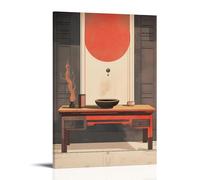CBWVUWHJW Minimalist Taoist Shrine Illustration for Mindful Home Decor Fashionable Wall Decor - Hanging Art Poster And Mural20x30inch(50x75cm)