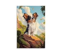 CBWVUWHJW Pet Poster Adventure, Playful Puppy Paradise Fashionable Wall Decor - Hanging Art Poster And Mural08x12inch(20x30cm)